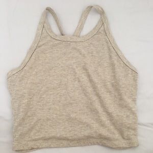 Beige Me To We crop top